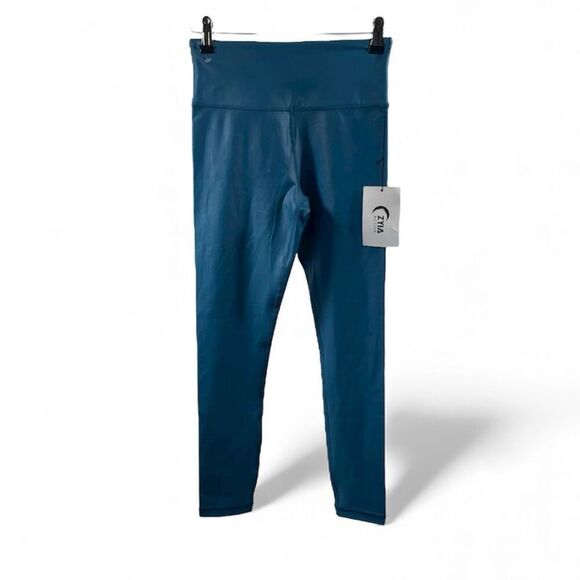 ZYIA Pants - Zyia Active NWT Blue Light and Tight Hi Rise Leggings 7/8 Size 4